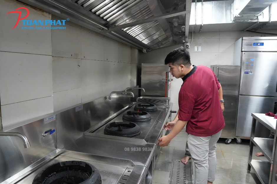 Bếp gas công nghiệp có hiệu suất cao