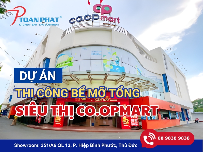 DỰ ÁN THI CÔNG BỂ TÁCH MỠ INOX 304 CÔNG NGHIỆP TẠI SIÊU THỊ CO.OPMART - DĨ AN, BÌNH DƯƠNG 20 DỰ ÁN THI CÔNG BỂ TÁCH MỠ INOX 304