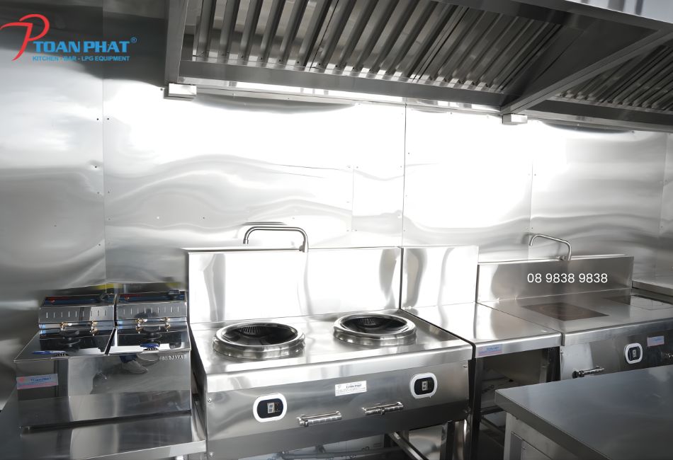 DỰ ÁN BẾP KHÁCH SẠN - G8 RIVERSIDE HOTEL TẠI 302 VÕ VĂN KIỆT 3 Khu bếp nóng