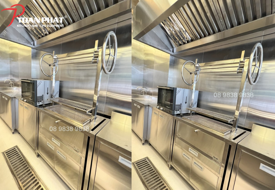 Bếp nướng BBQ inox do Toàn Phát sản xuất
