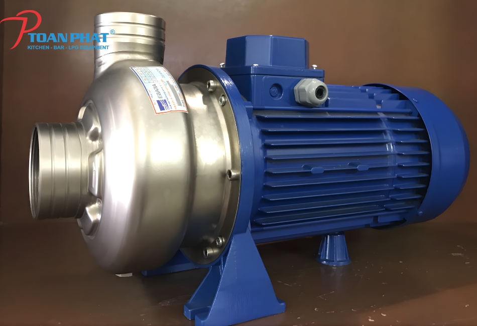 DỰ ÁN THI CÔNG BỂ TÁCH MỠ INOX 304 CÔNG NGHIỆP TẠI SIÊU THỊ CO.OPMART - DĨ AN, BÌNH DƯƠNG 4 Bơm ly tâm Ebara Ý - DWO 200