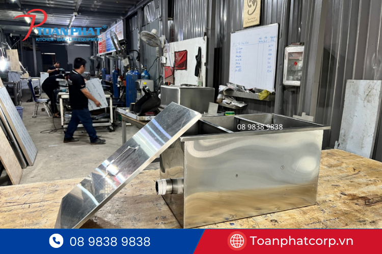 Một số lưu ý về kích thước bể tách mỡ