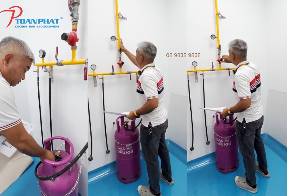 DỰ ÁN THI CÔNG HỆ THỐNG GAS TRƯỜNG QUỐC TẾ TP. HCM - HỌC VIỆN MỸ 5 Thiết bị và vật tư sử dụng trong dự án thi công hệ thống gas