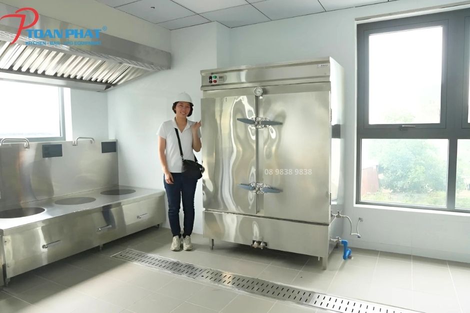 Tủ nấu cơm công nghiệp có công năng đa dạng