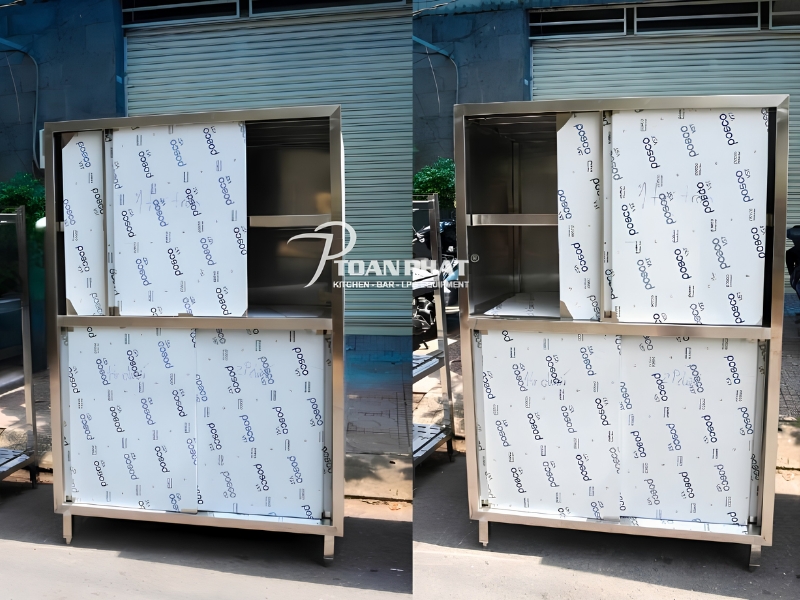 Tủ inox giá gốc tại xưởng không qua trung gian, giúp tiết kiệm chi phí đầu tư