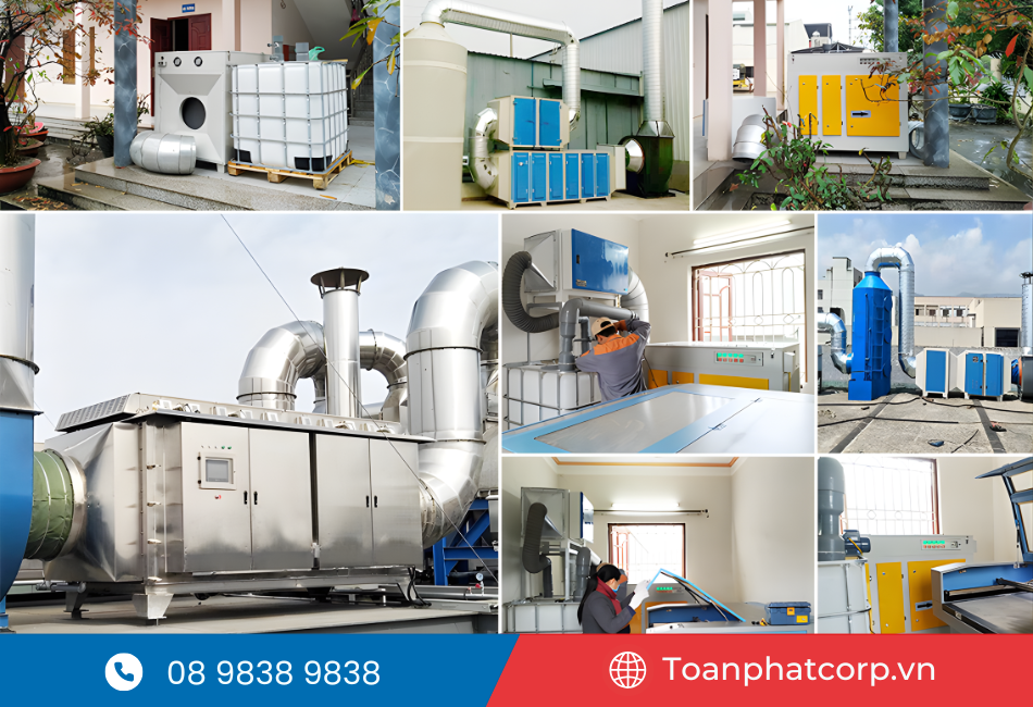 Ứng dụng máy khử mùi công nghiệp