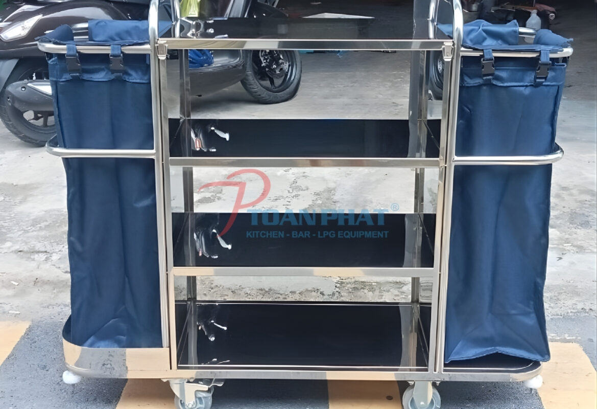 Xe đẩy đa năng có tầng chứa