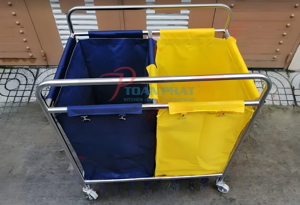 Xe đẩy kết hợp hai ngăn