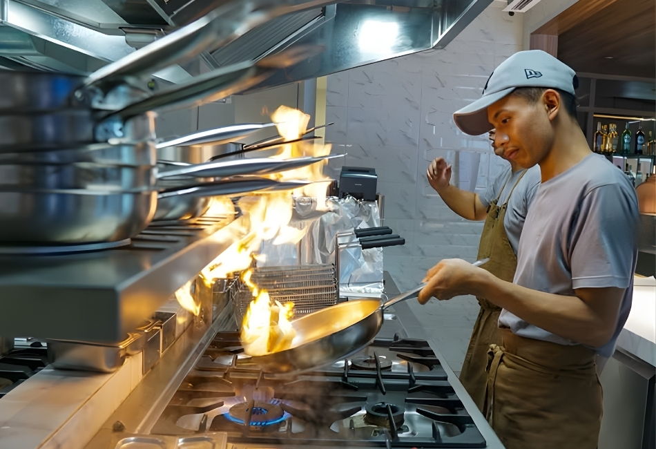 Ứng dụng thực tế của bếp âu 4 họng Nayati