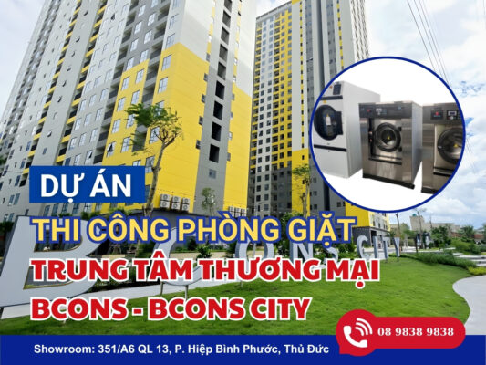 DỰ ÁN THI CÔNG PHÒNG GIẶT TRUNG TÂM THƯƠNG MẠI BCONS