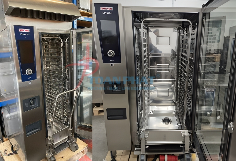 LÒ HẤP NƯỚNG ĐA NĂNG RATIONAL ICOMBI PRO 20 KHAY GN1/1 3 Tính năng nổi bật của lò hấp nướng đa năng Rational 20 khay GN1/1