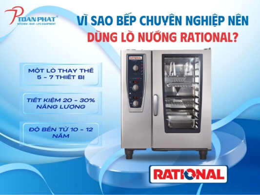 Vì sao bếp chuyên nghiệp nên dùng lò nướng Rational?