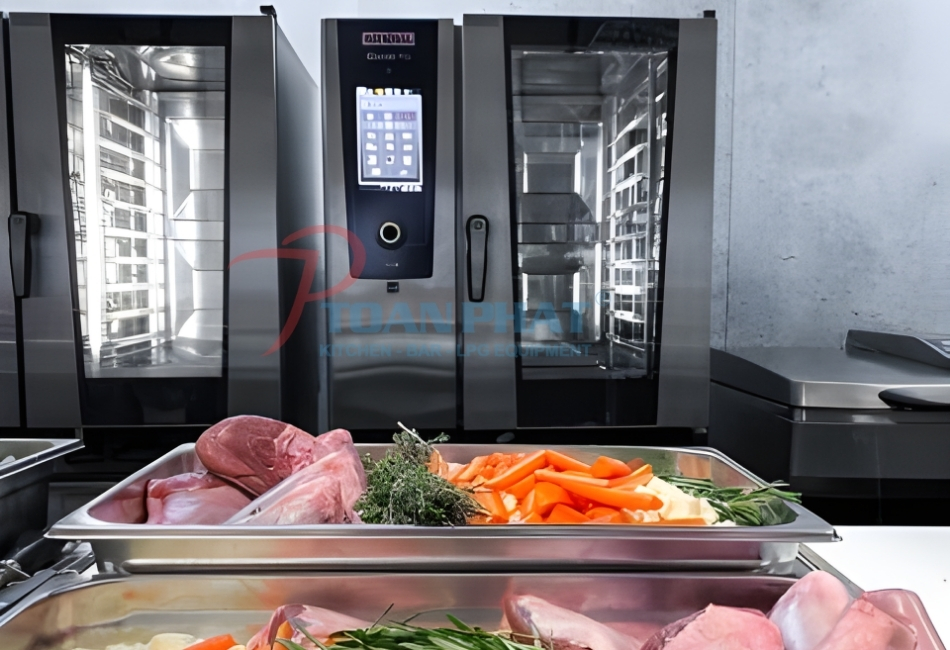 LÒ HẤP NƯỚNG ĐA NĂNG RATIONAL ICOMBI PRO 10 KHAY GN1/1 14 Báo giá lò hấp nướng đa năng Rational iCombi Pro 10 khay GN1/1