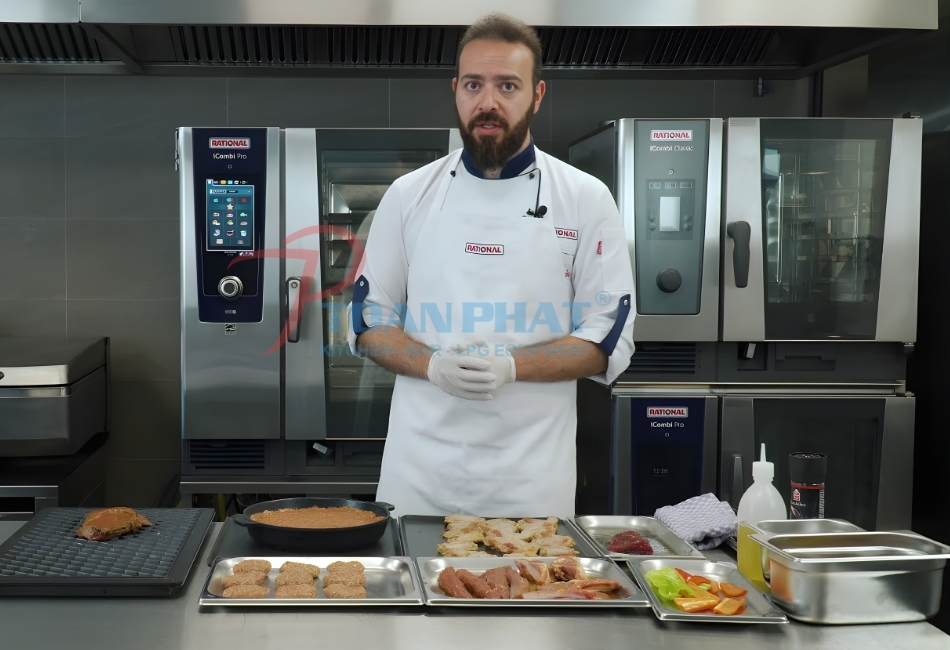 LÒ HẤP NƯỚNG ĐA NĂNG RATIONAL ICOMBI PRO 10 KHAY GN1/1 13 Ứng dụng thực tế trong các mô hình bếp