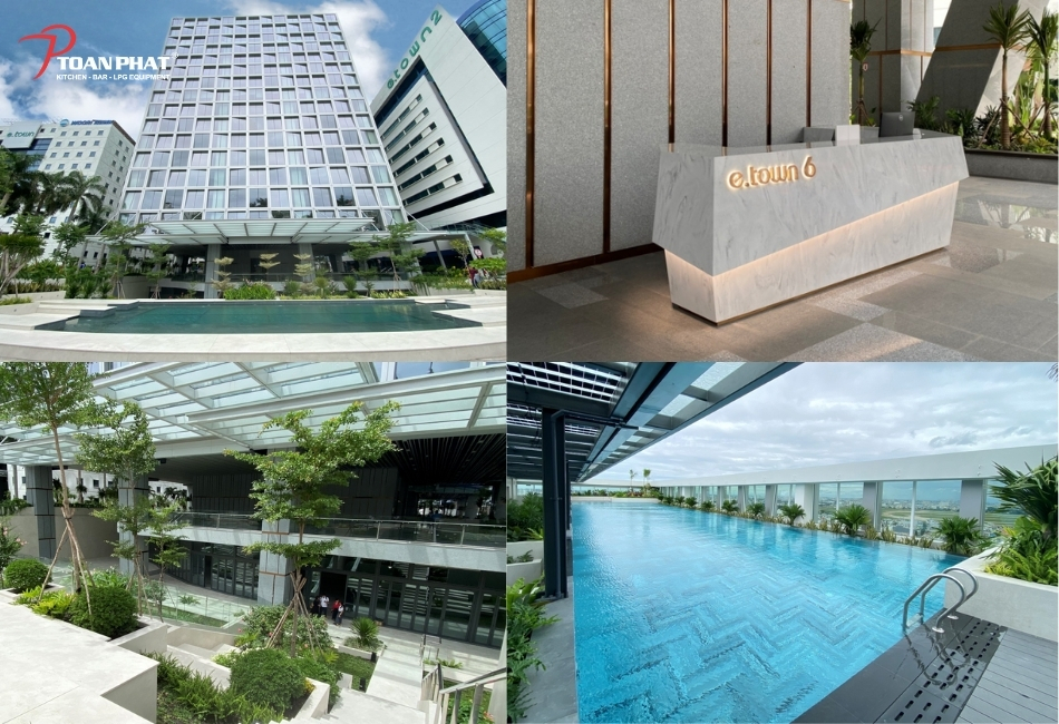  Thi công hoàn thiện khu bếp công nghiệp tòa nhà E.Town 6