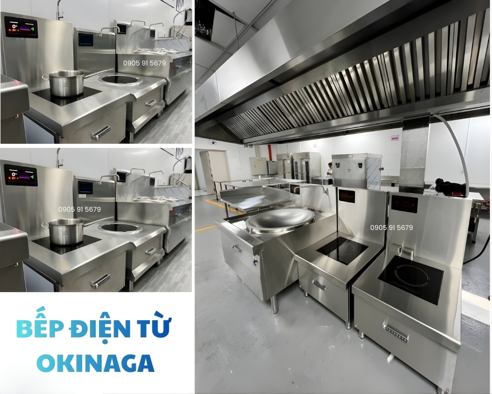 Bếp điện từ công nghiệp Okinaga