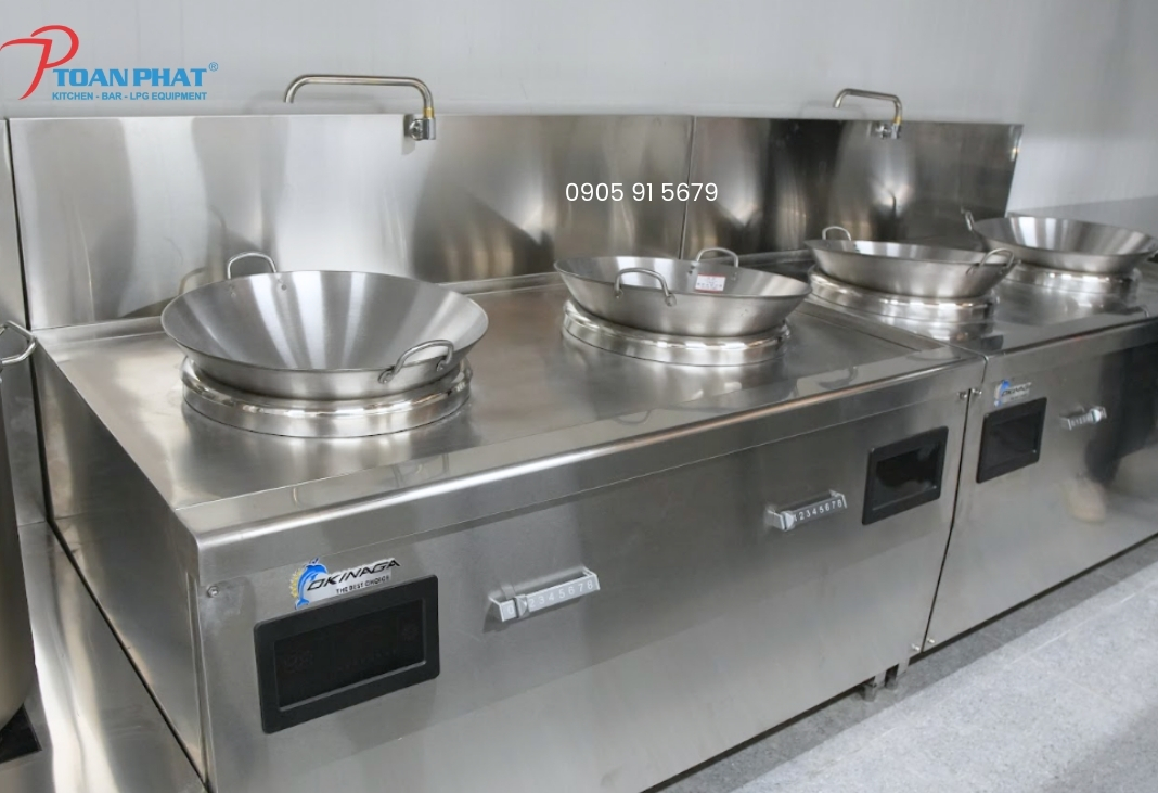 Bếp điện từ Okinaga dạng xào chảo rời