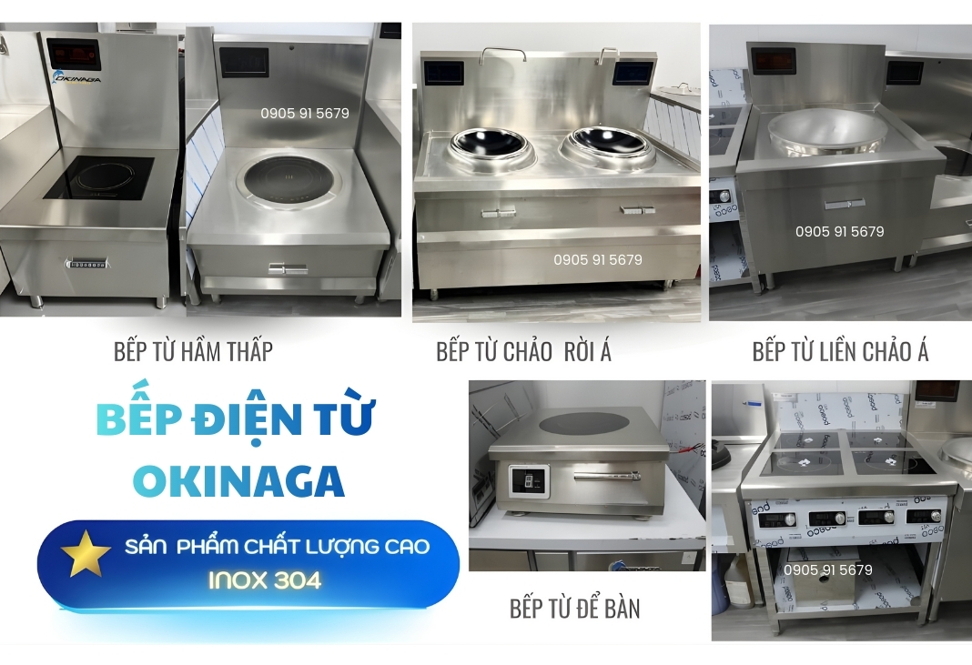 Các Loại Bếp Từ Công Nghiệp Okinaga
