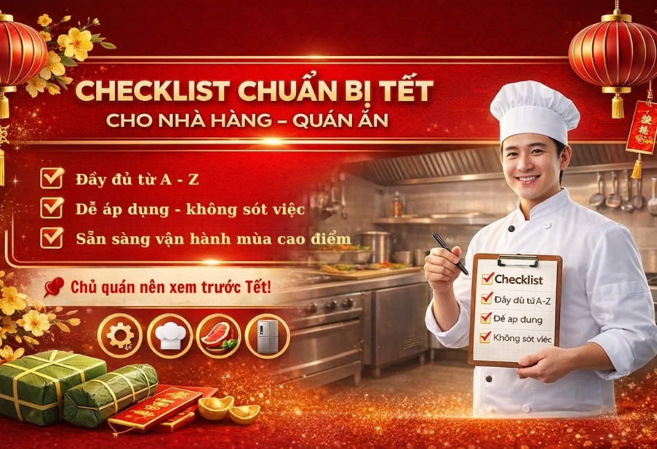 Checklist chuẩn bị Tết cho nhà hàng, quán ăn
