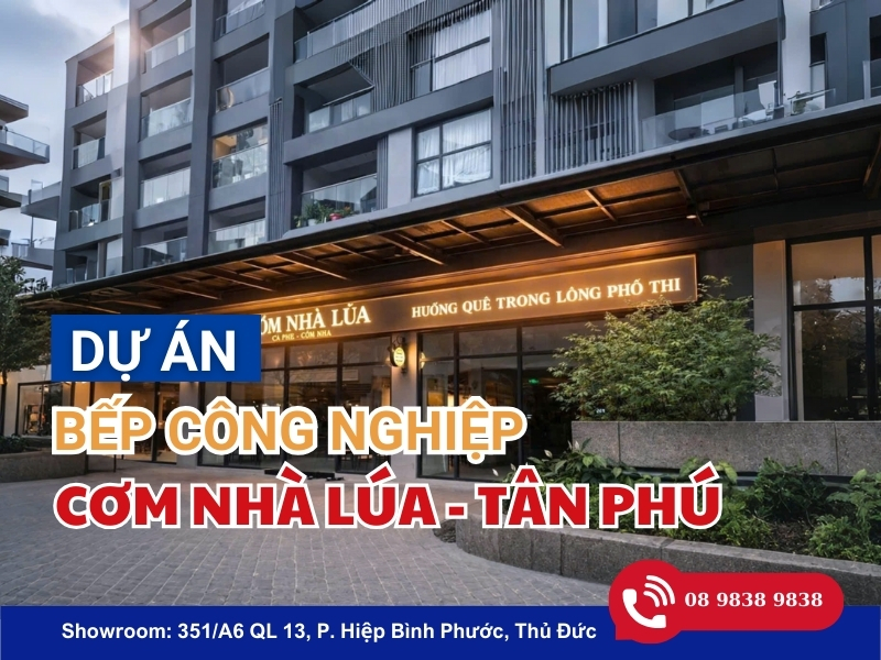 Cơm Nhà Lúa - Dự án thi công bếp công nghiệp mô hình cơm niêu 