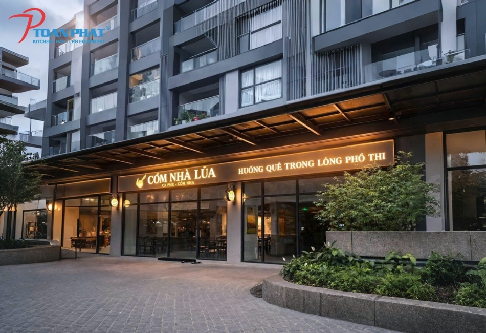 Dự án thi công bếp công nghiệp Cơm Nhà Lúa