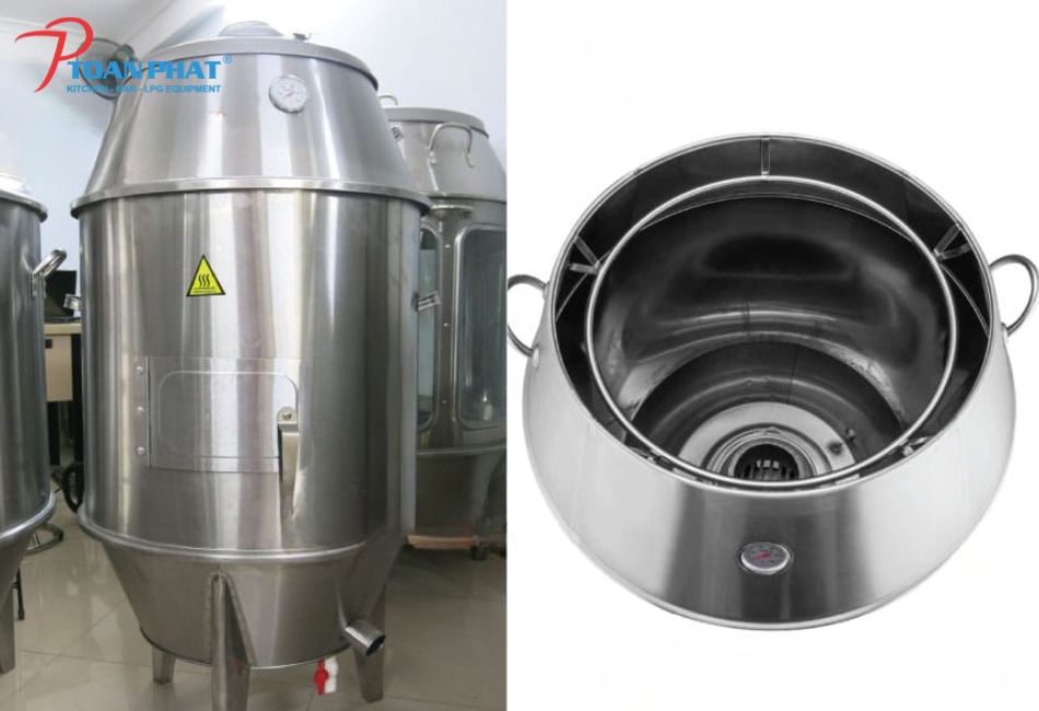 Chất liệu inox cao cấp – sáng đẹp, dễ vệ sinh, an toàn thực phẩm
