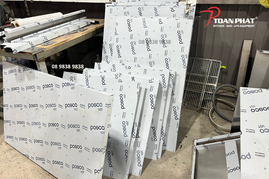 BÀN INOX 2 TẦNG ĐA DẠNG KÍCH THƯỚC 10 Vật liệu 304 Posco bền bỉ, chắc chắn