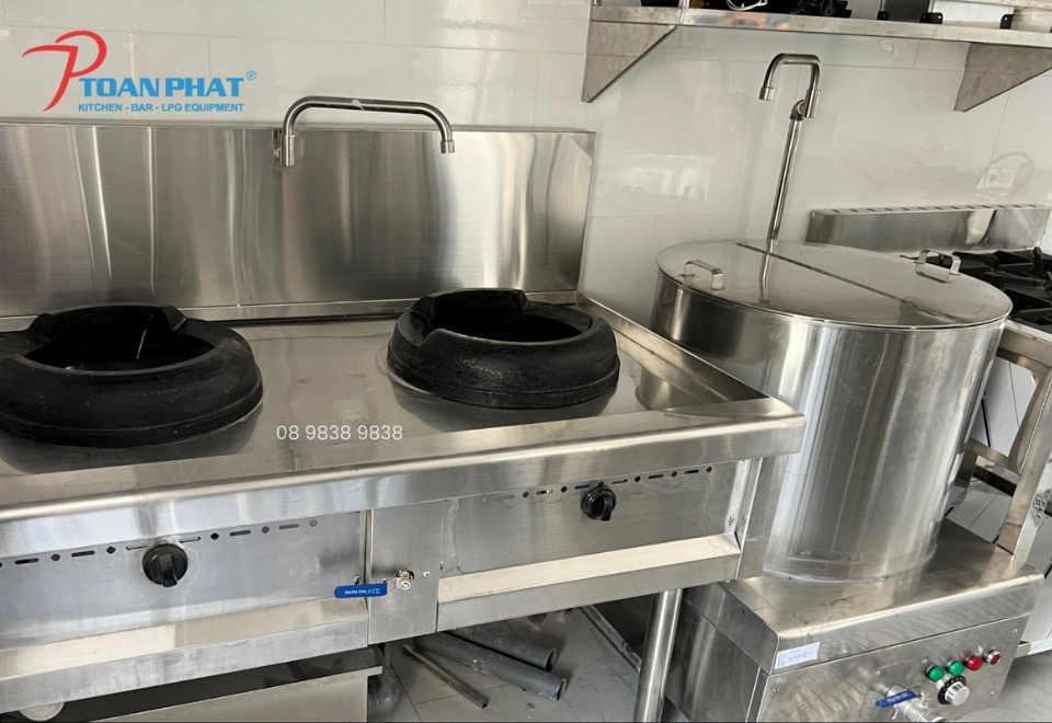 BẾP Á 2 HỌNG 16 Bếp Á công nghiệp 2 họng dùng gas
