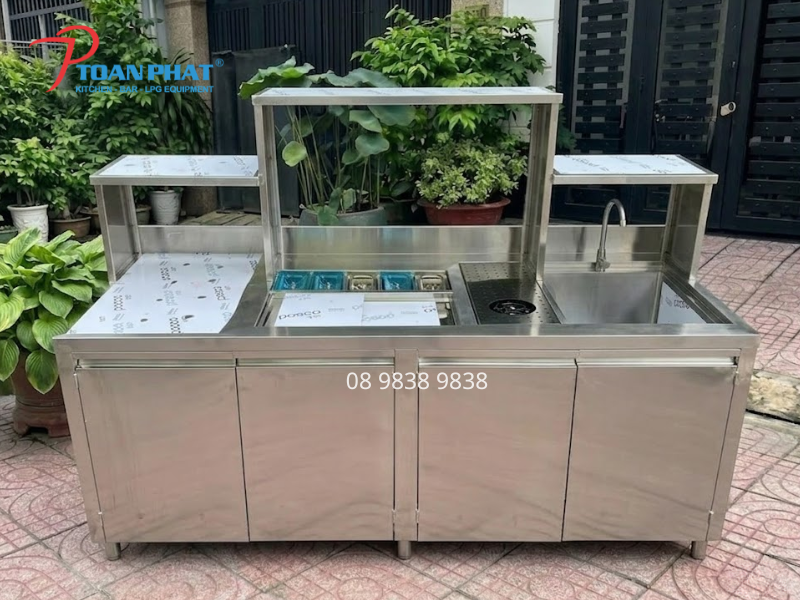 Chế pha chế inox 1 hộc 1m8: Giải pháp hoàn hảo cho không gian pha chế