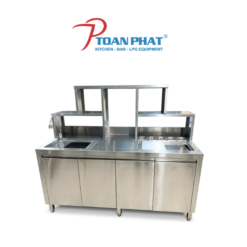 quầy pha chế inox 1m8 cao cấp