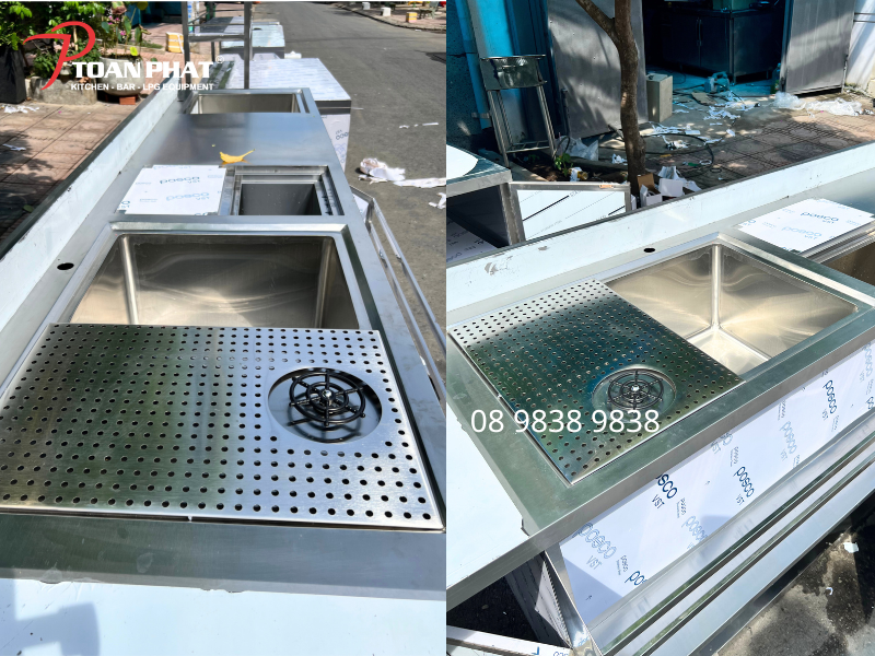 Những yếu tố cần quan tâm khi chọn quầy pha chế trà sữa inox