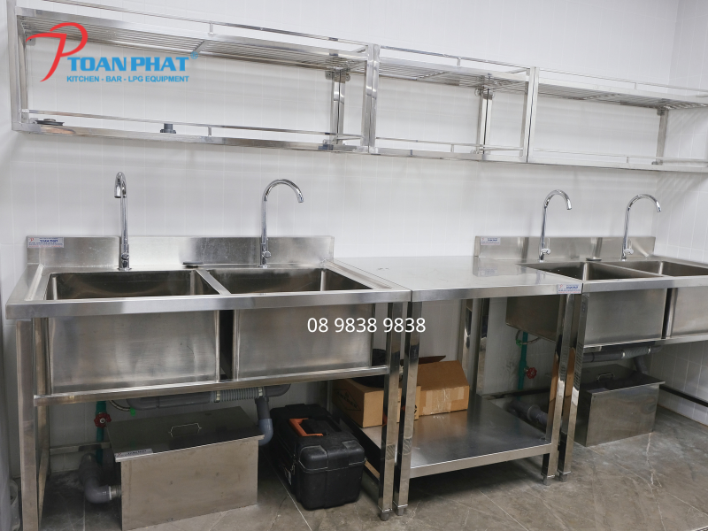 Ưu điểm nổi bật chậu rửa inox 2 hố công nghiệp