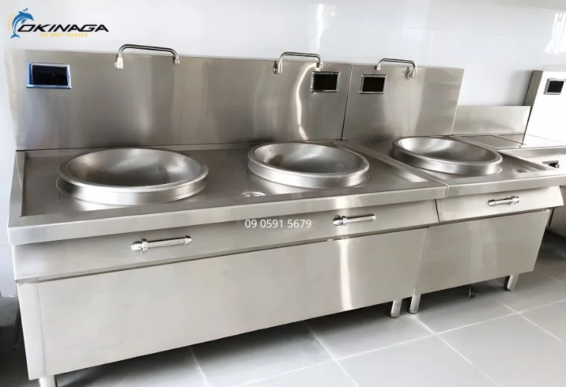 Ứng dụng của bếp Á từ đôi liền chảo 20kw