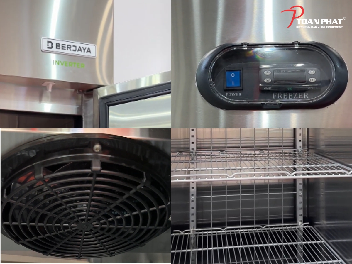 Cấu tạo của Tủ mát đứng 6 cánh Inverter 6DUC-IV-Z Berjaya