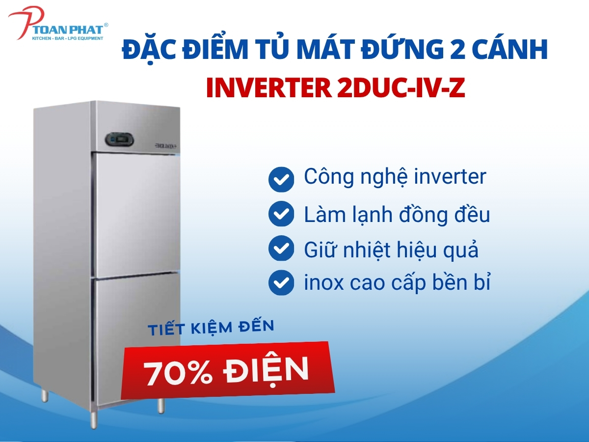 Đặc điểm nổi bật của tủ mát 2 cánh Berjaya