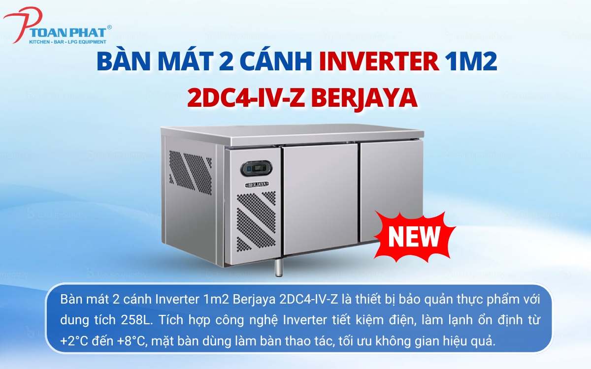 Bàn mát 2 cánh Inverter 1m2 Berjaya 2DC4-IV-Z