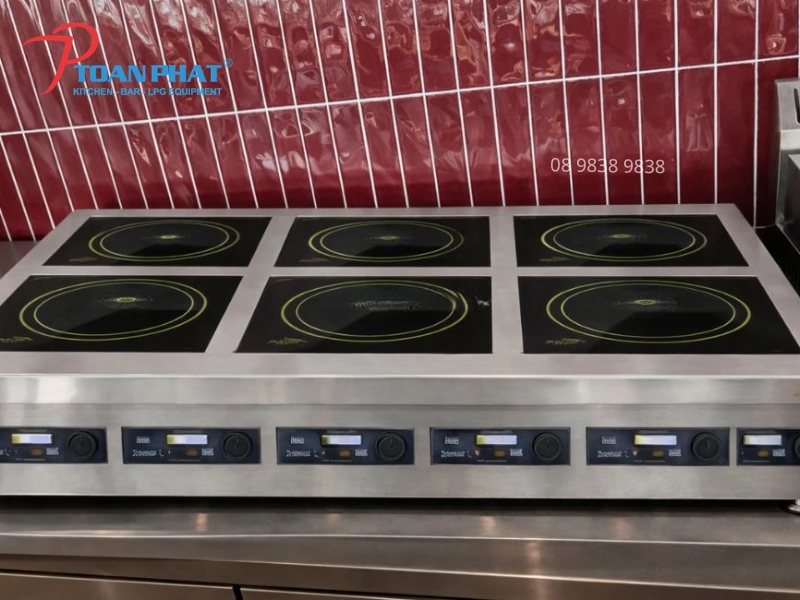 Tổng quan về Bếp âu điện từ 6 họng để bàn Okinaga