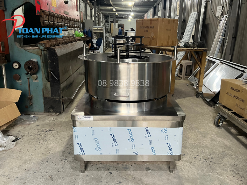 BẾP NƯỚNG XOAY INOX 2 Bếp nướng xoay inox đa năng, phù hợp cho nhiều mô hình kinh doanh ẩm thực