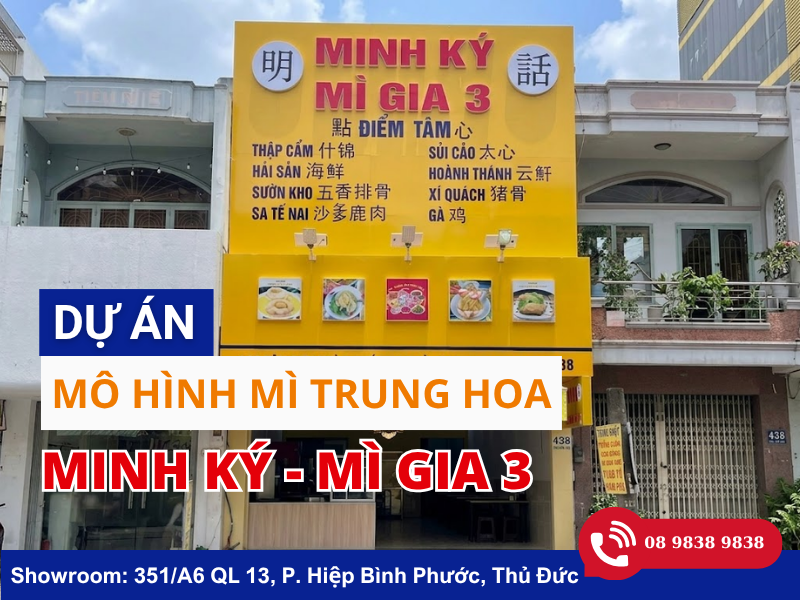 Toàn Phát thi công dự án bếp Minh Ký - Mì Gia 3