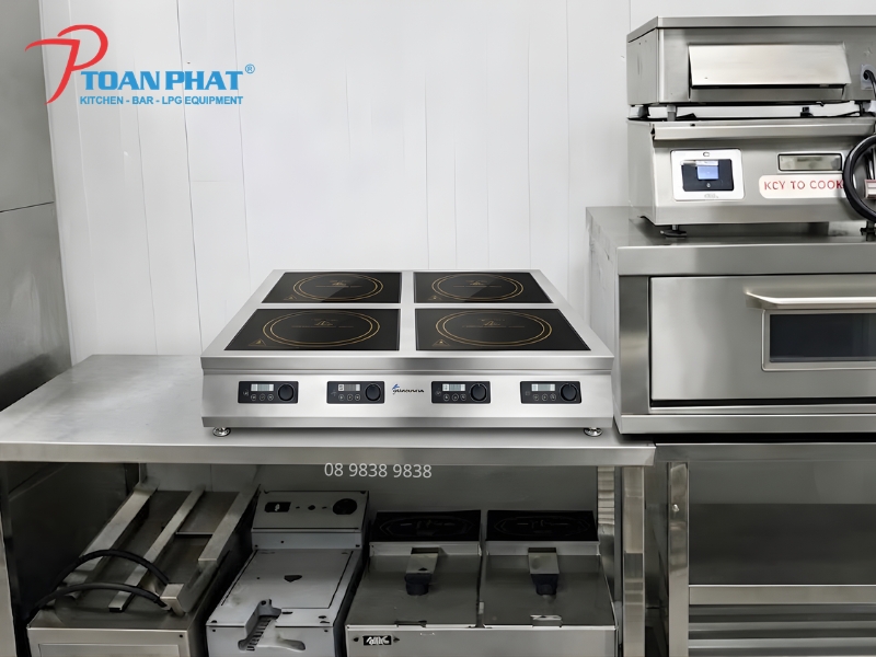 Tổng quan về bếp âu điện từ 4 họng để bàn Okinaga