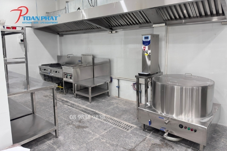 Khu bếp nóng dự án bếp Mì Gia Minh Ký 3 tối ưu diện tích, nâng cao hiệu quả vận hành giờ cao điểm