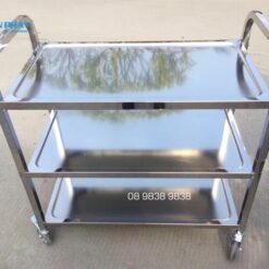 Ứng dụng thực tế của xe đẩy inox 3 tầng 