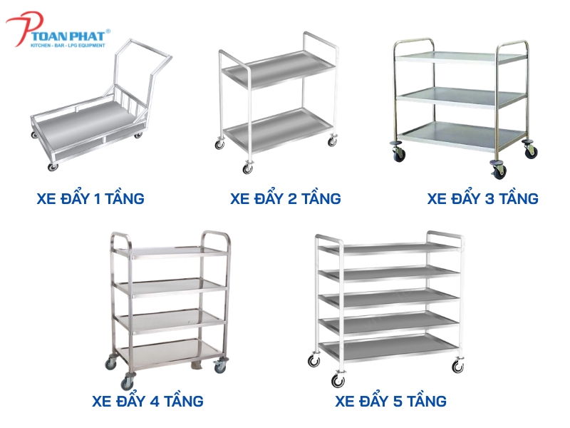Các loại xe đẩy inox tại Toàn Phát