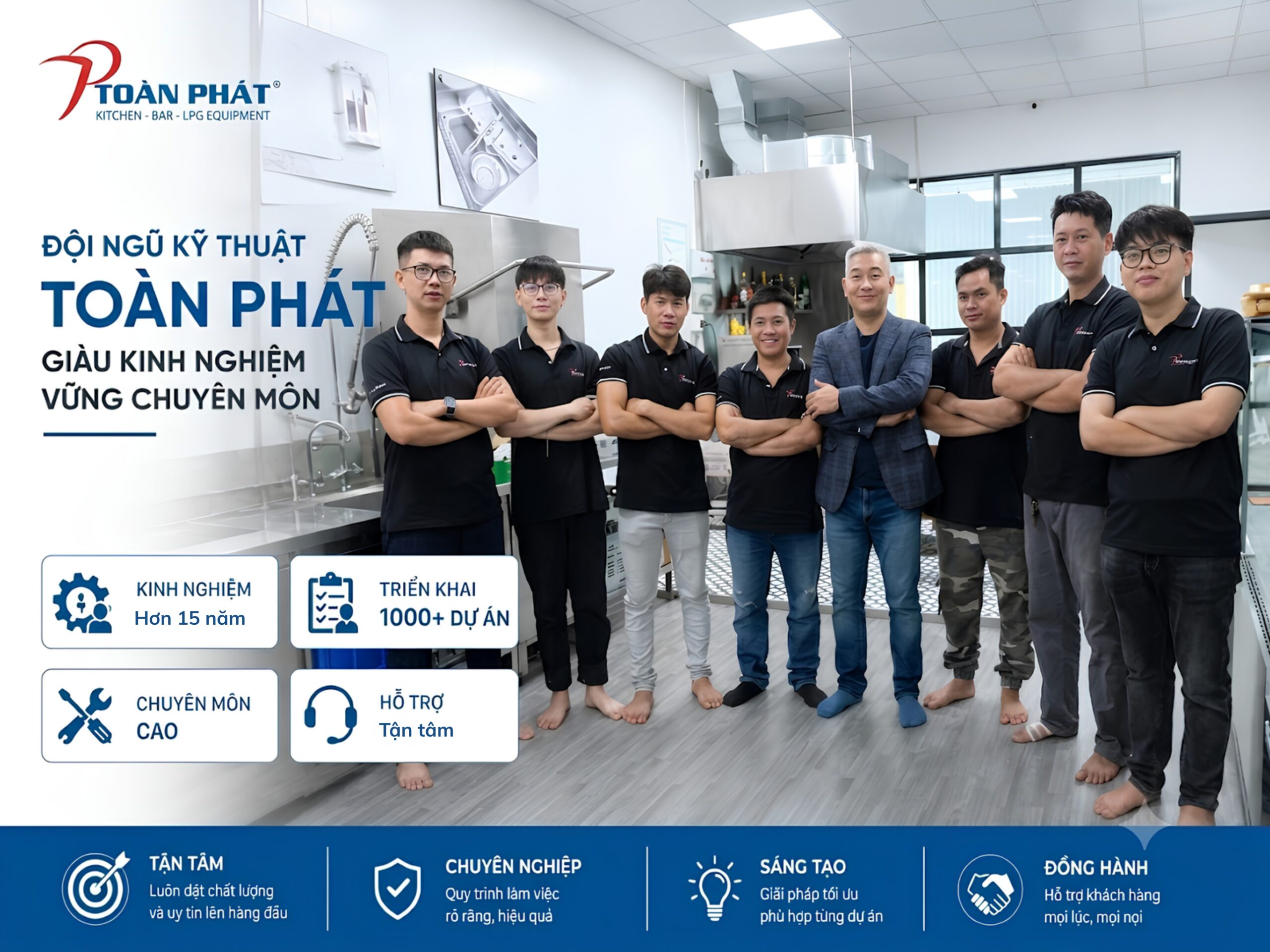TOÀN PHÁT THIẾT KẾ - THI CÔNG BẾP TÀU DU LỊCH TRỌN GÓI 19 Toàn Phát hỗ trợ kỹ thuật và bảo trì hệ thống bếp tàu
