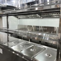 Thiết kế bếp quán nướng 13 Bàn mát salad