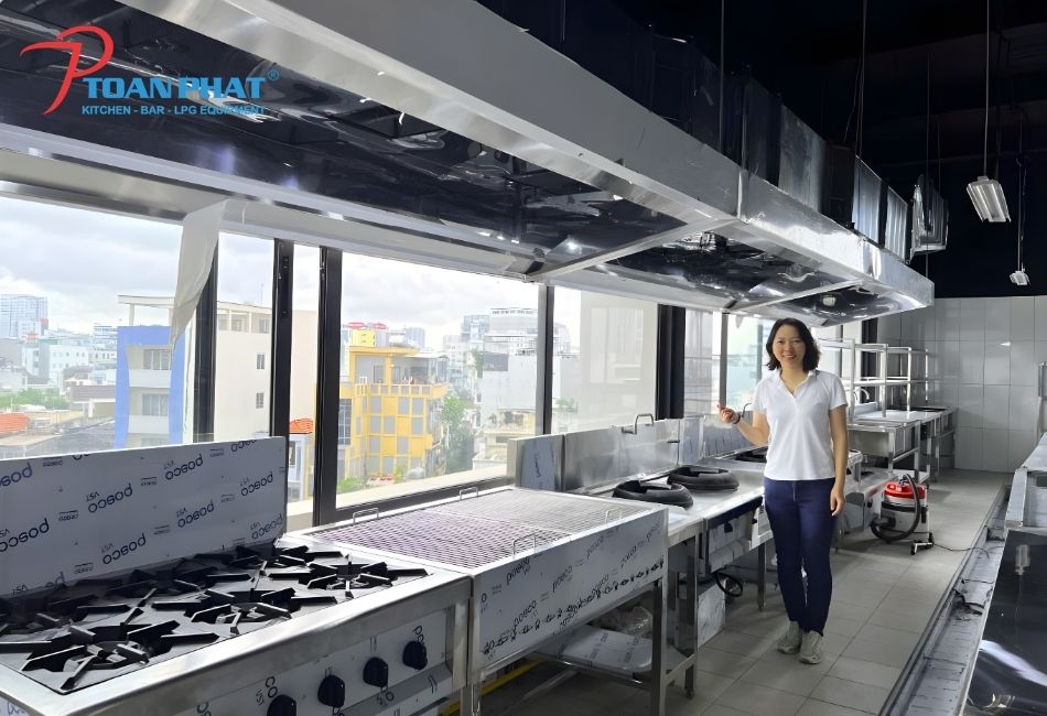 Bếp Âu công nghiệp Toàn Phát sản xuất và thiết kế cho nhiều dự án