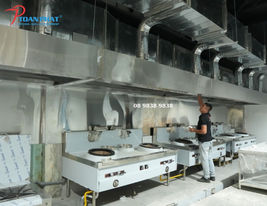 Hệ thống hút khói Toàn Phát sản xuất và thi công cho nhà hàng tiệc cưới Đồng Xanh