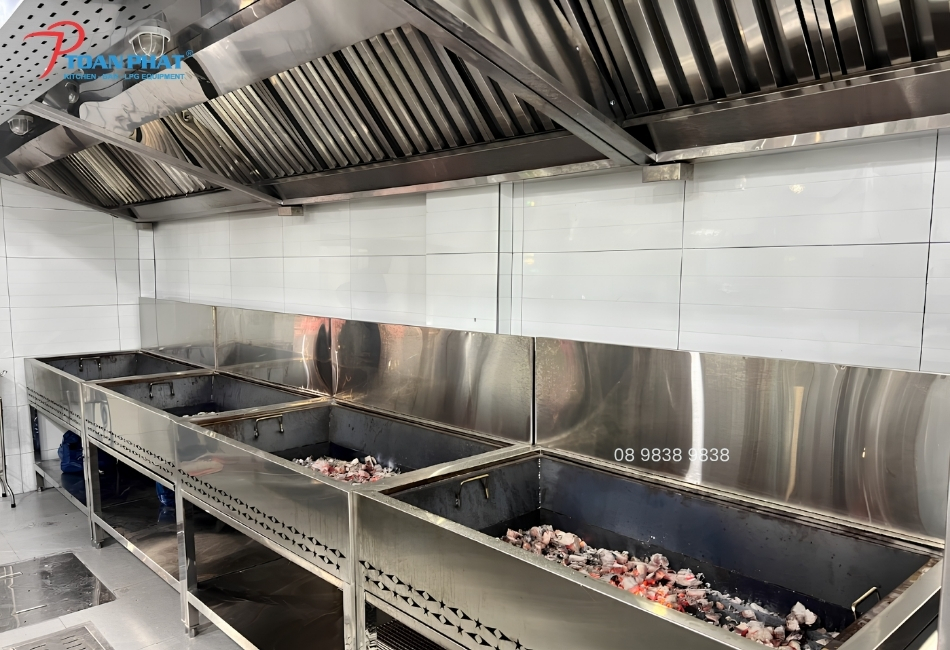 Hệ thống hút khói quán nướng 20 Hệ thống hút khói khu bếp nướng công nghiệp