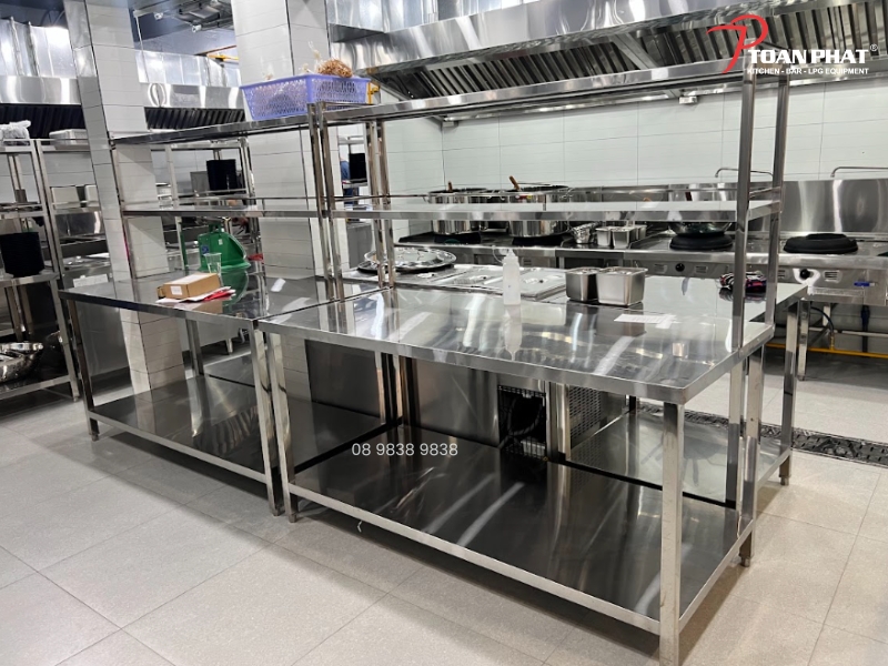 Thiết kế bếp quán nướng 19 Thiết kế bếp quán nướng theo nguyên tắc bếp 1 chiều
