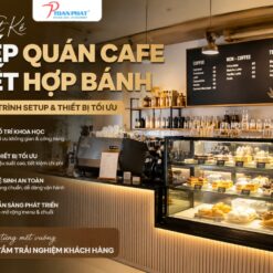 Thiết kế bếp quán cafe - bánh